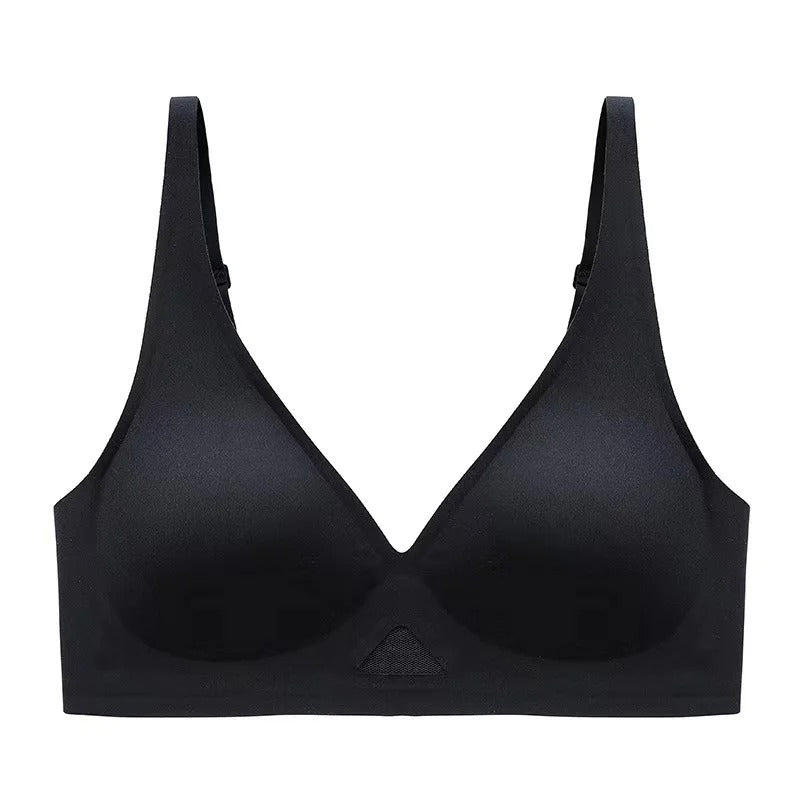 Seamless Push-Up Bralette for Women – U-Back Non-Wire Bra with Mesh Detail, S-XL