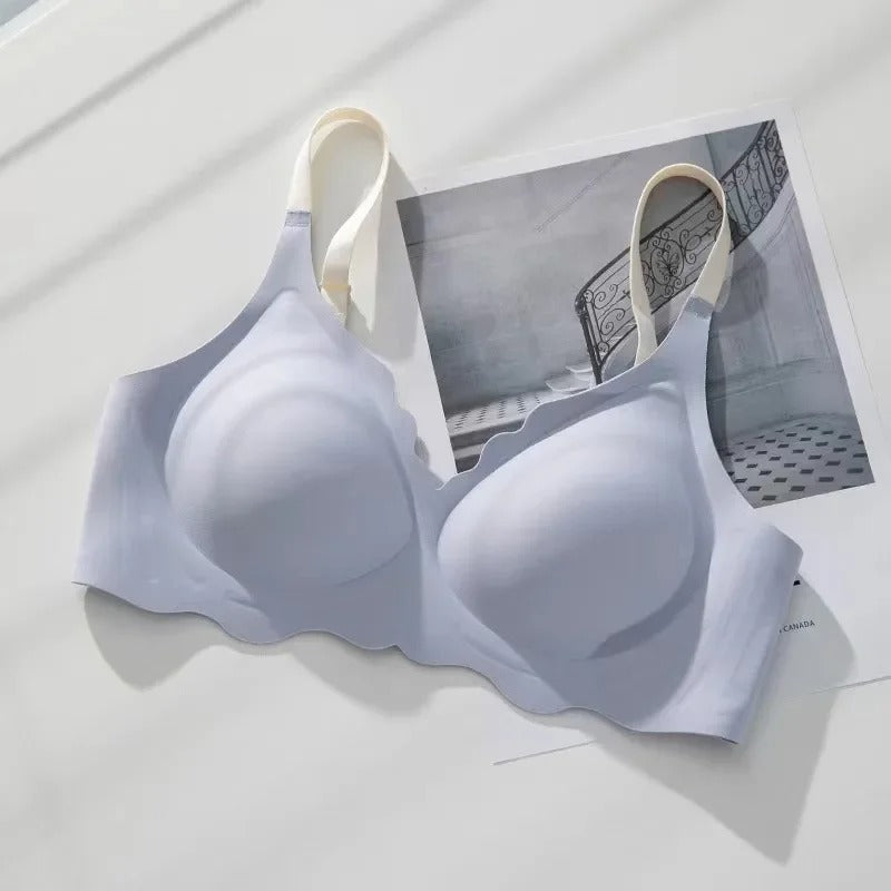 No-Wire Bralette for Women – Adjustable Strap Support Bra with Elegant Open Back Design