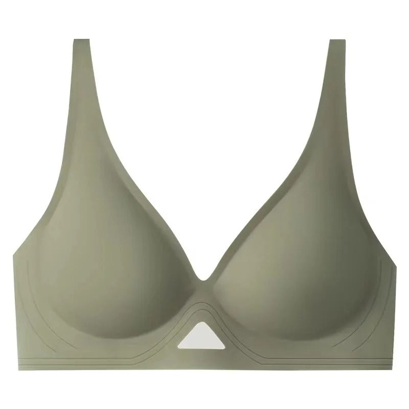 Seamless Push-Up Bralette for Women – U-Back Non-Wire Bra with Mesh Detail, S-XL