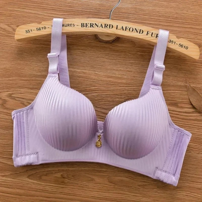 Push-Up Bra with 8CM Thick Padding for Small Chest – Seamless Wireless T-Shirt Bra with Adjustable Straps, Natural Lift Lingerie