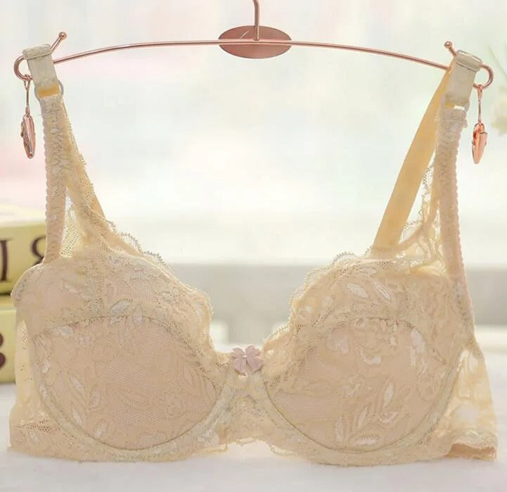 Lace Underwire Push-Up Bra for Women – Elegant Bralette Lingerie Intimates