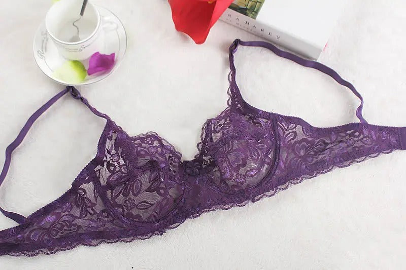 Lace Underwire Push-Up Bra for Women – Elegant Bralette Lingerie Intimates