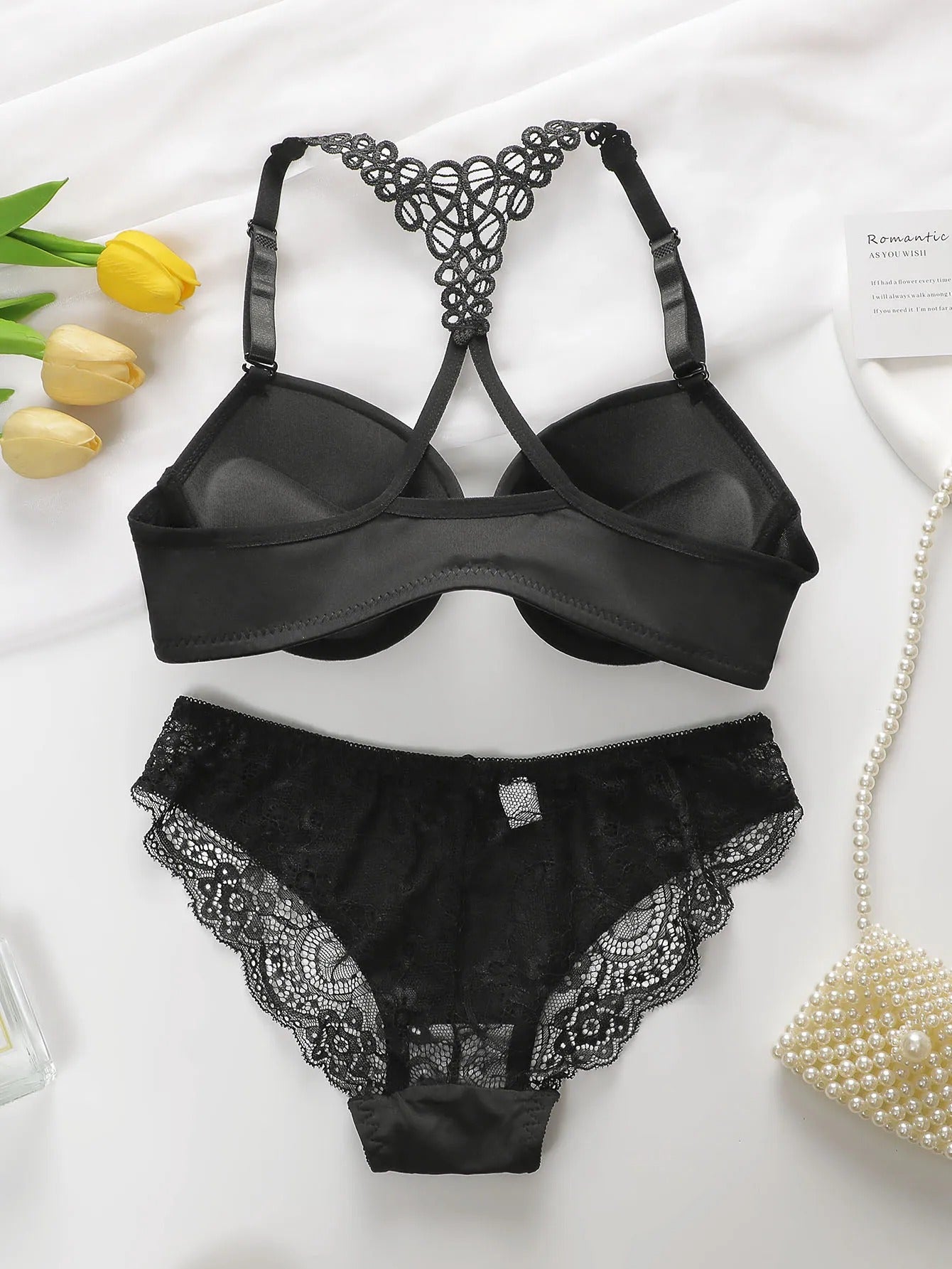 Women's Underwire Push-Up Bra – Front Buckle Closure with Elegant Back Design