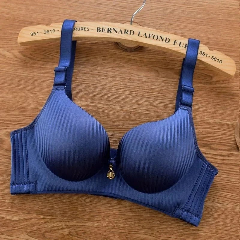 Push-Up Bra with 8CM Thick Padding for Small Chest – Seamless Wireless T-Shirt Bra with Adjustable Straps, Natural Lift Lingerie