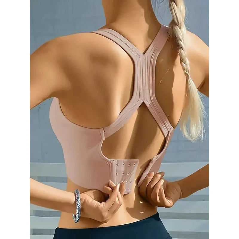Seamless Push-Up Yoga Bra – Comfy Breathable Sports Tank Bra for Women