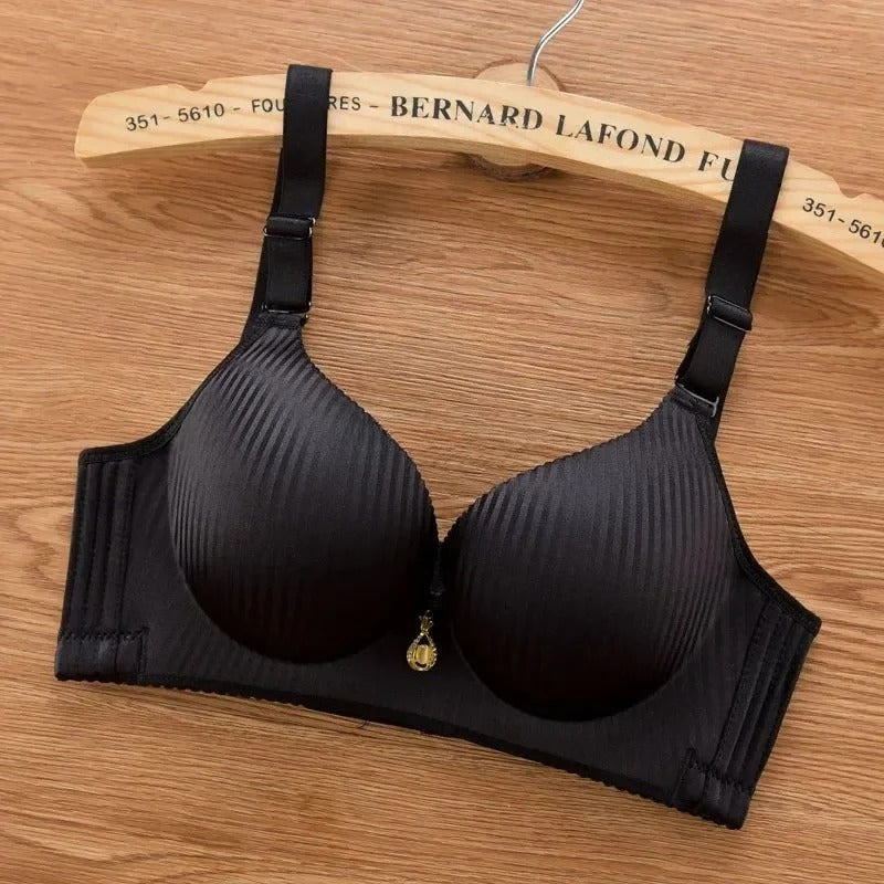 Push-Up Bra with 8CM Thick Padding for Small Chest – Seamless Wireless T-Shirt Bra with Adjustable Straps, Natural Lift Lingerie