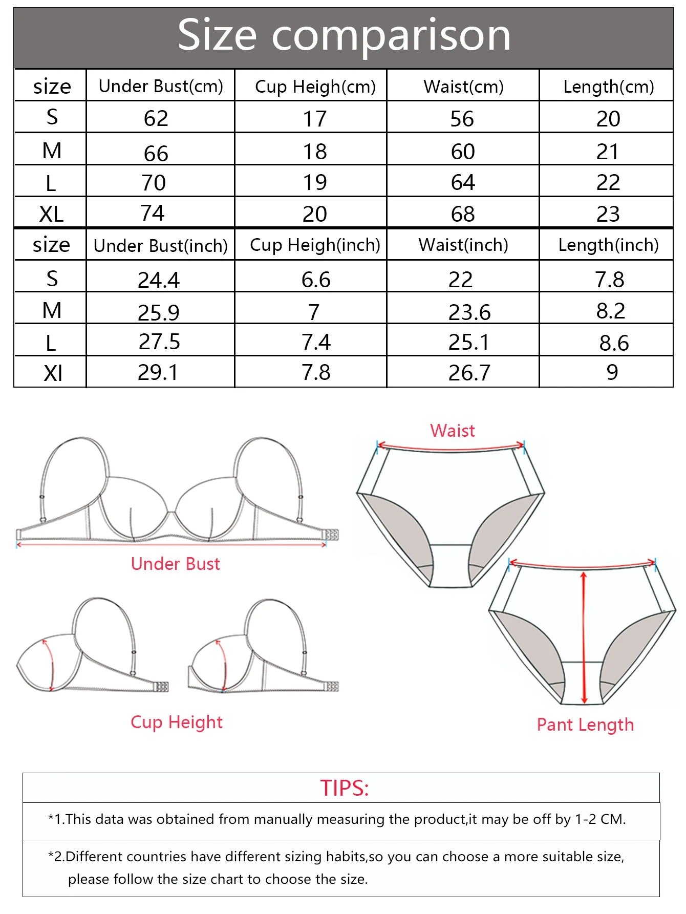 Women's 2-Piece Floral Lingerie Set – Push-Up Gathering Bra & Panty Set, Multi-Color