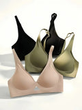 Seamless Push-Up Bralette for Women – U-Back Non-Wire Bra with Mesh Detail, S-XL