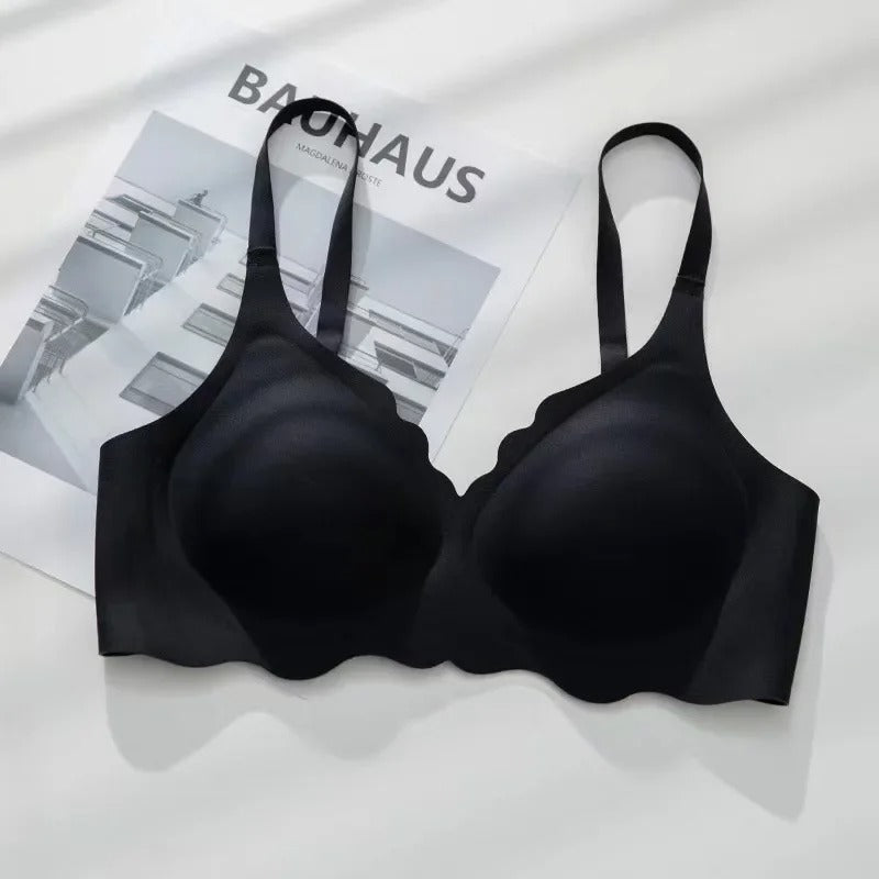 No-Wire Bralette for Women – Adjustable Strap Support Bra with Elegant Open Back Design