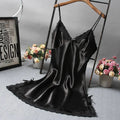 Women's Lace Camisole Nightgown – Elegant Patchwork Nightdress for Wedding & Sleepwear